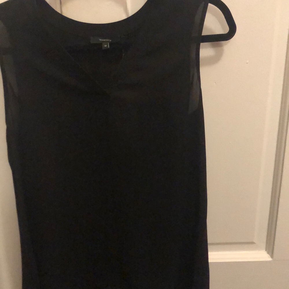 Theory silk sleeveless top Sz M